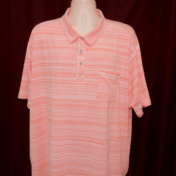 Tommy Bahama Island Zone Men's Slightly Striped Polo Shirt Sz 2XLB BIG MINT - Picture 3 of 4